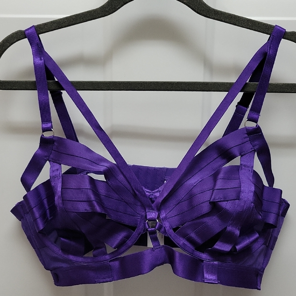 Purple Strappy Bra